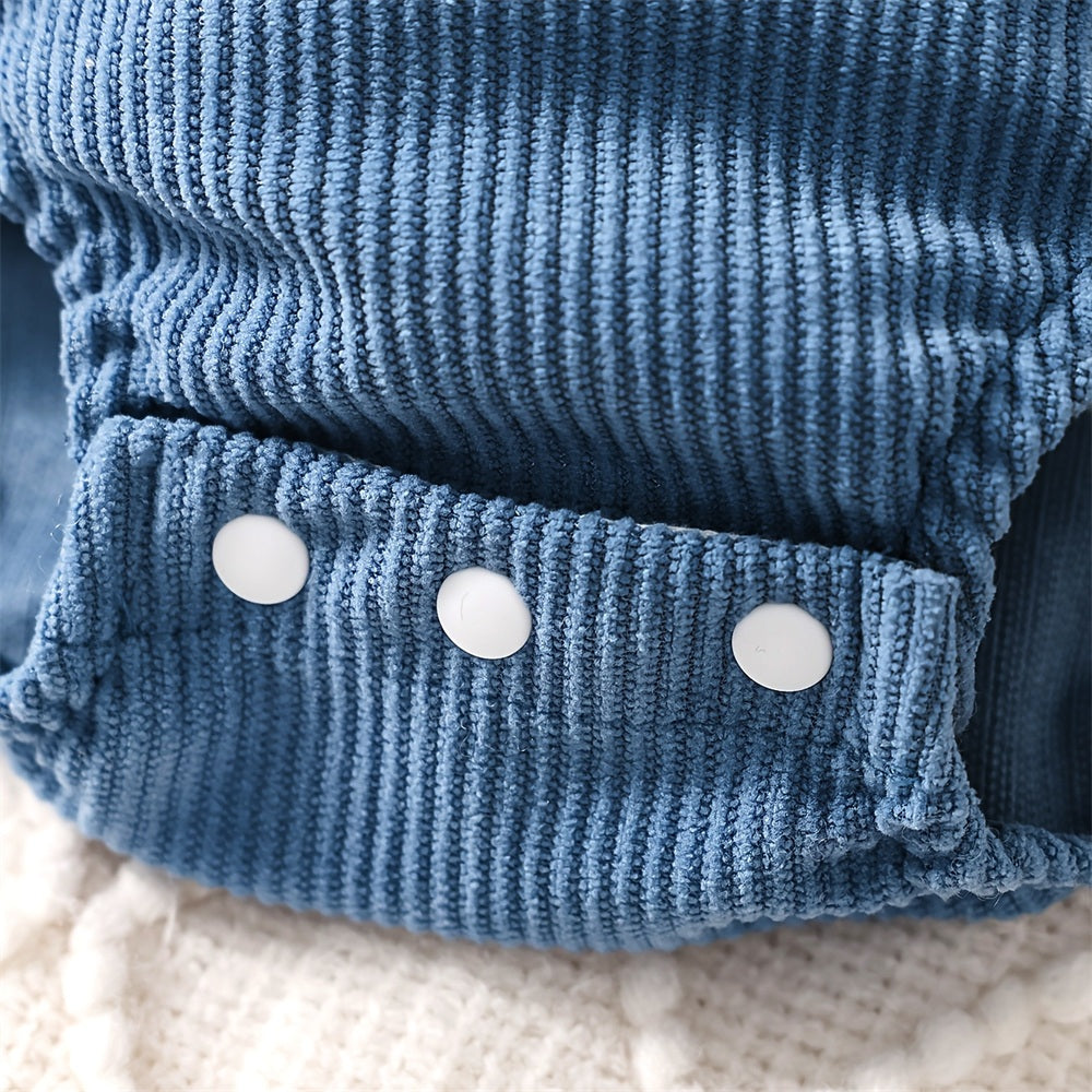 2PCS Casual Bear Embroidery Sleeveless Baby Romper