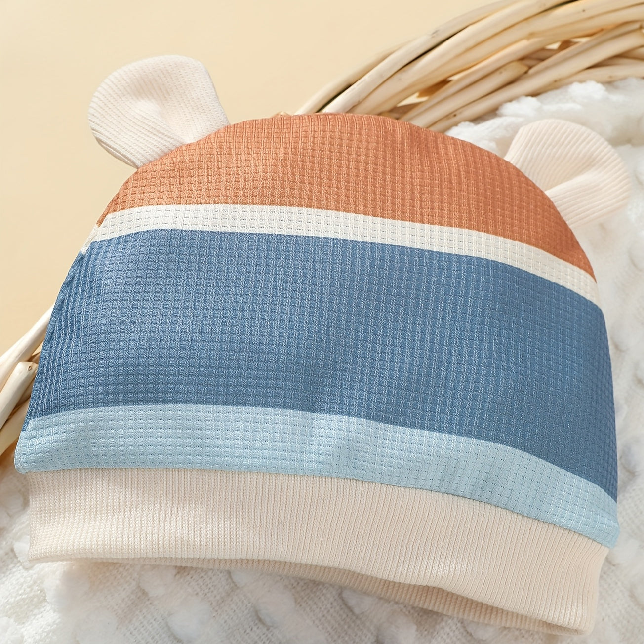 3PCS Bear Stripe Printed Long Sleeve Baby Set