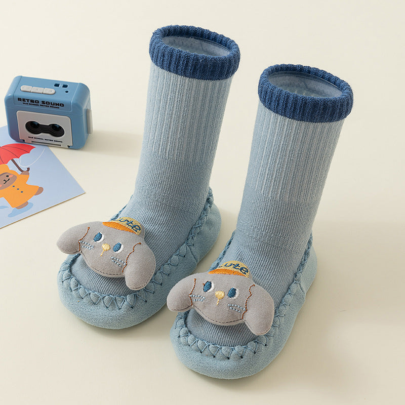 3D Cartoon Patch Soft Sock Baby Shoes