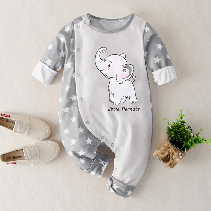 Mono para bebé con estampado de elefante de Lovely Little Peanuts
