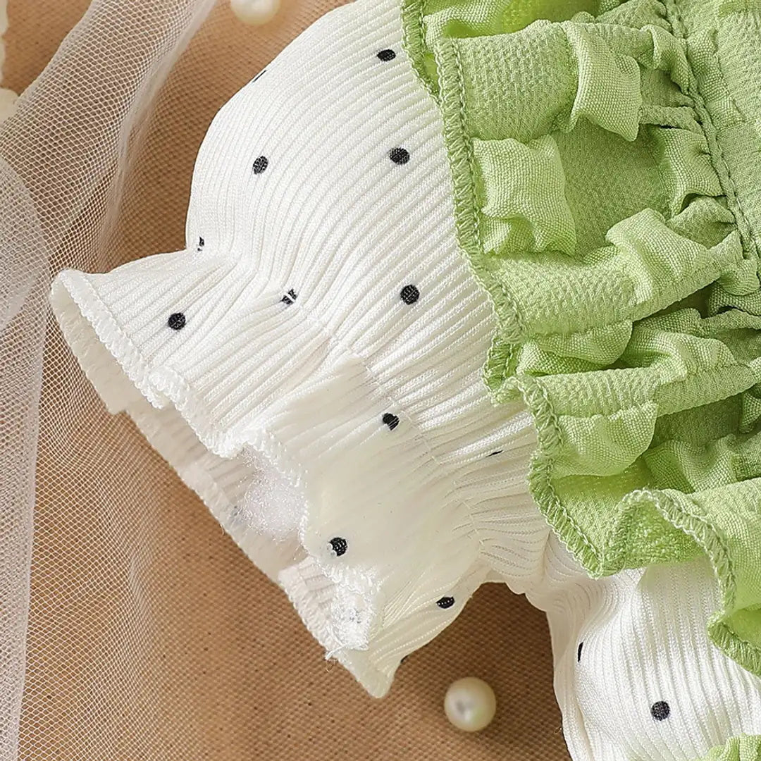 Graceful Heart Printed Plaid Decor Baby Romper