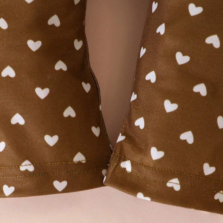 3PCS I‘M Cute Letter Elephant Heart Printed Baby Set