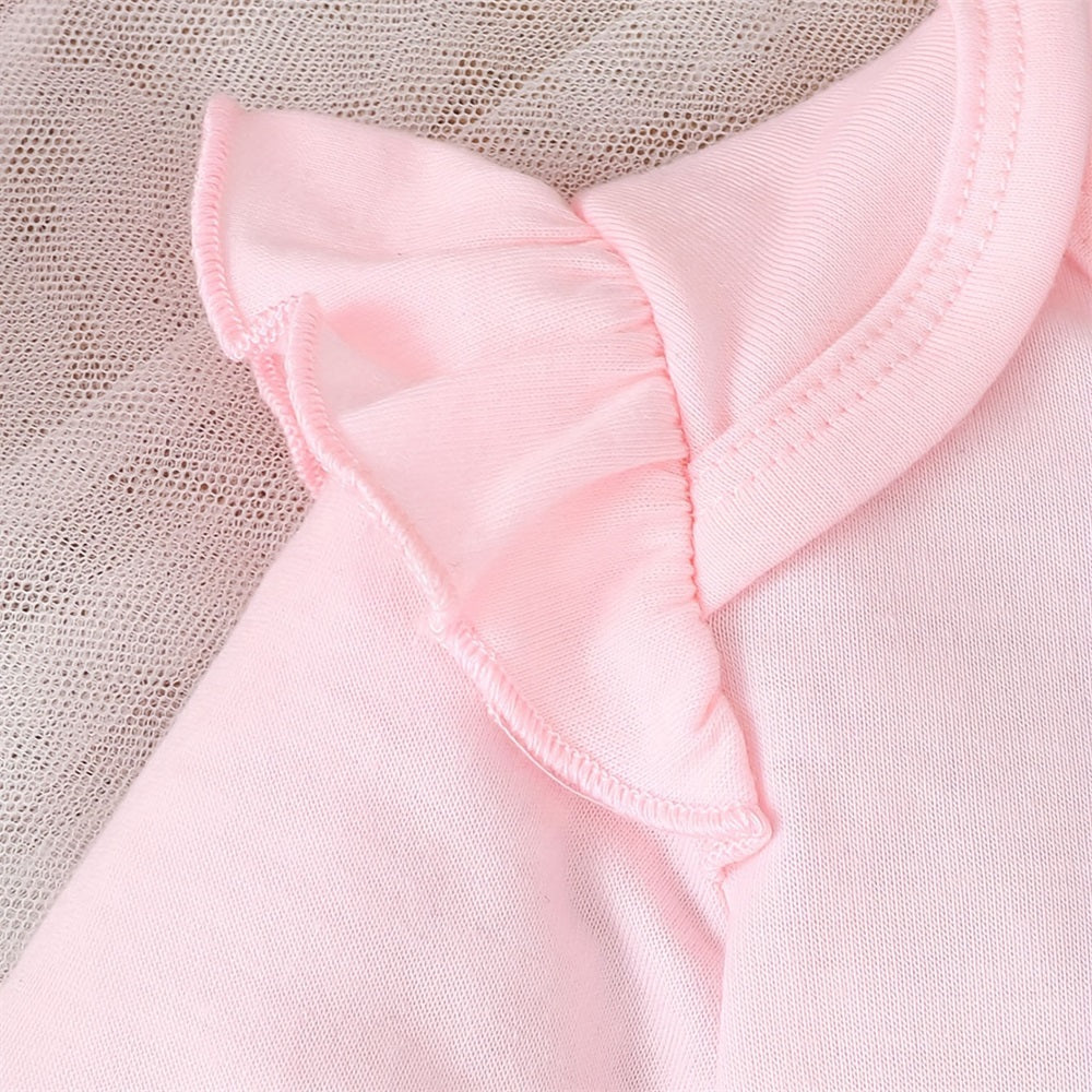 4PCS Strawberry Print Striped Long Sleeve Baby Set