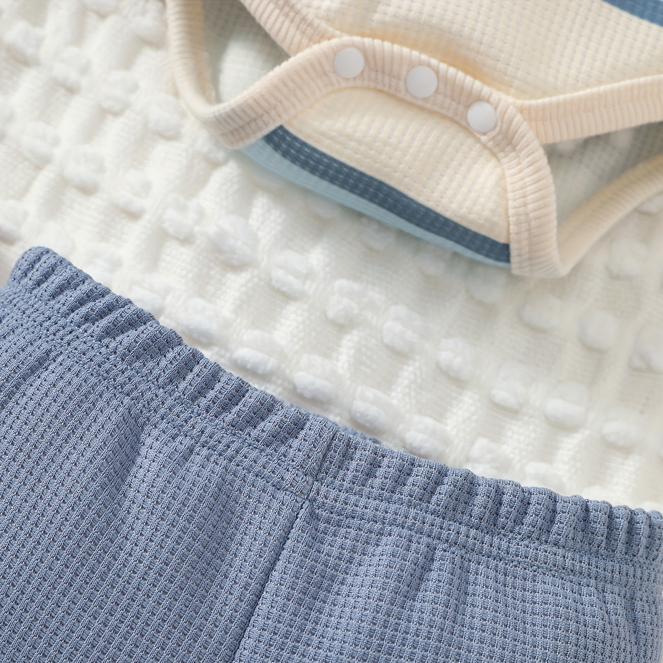 3PCS Bear Stripe Printed Long Sleeve Baby Set