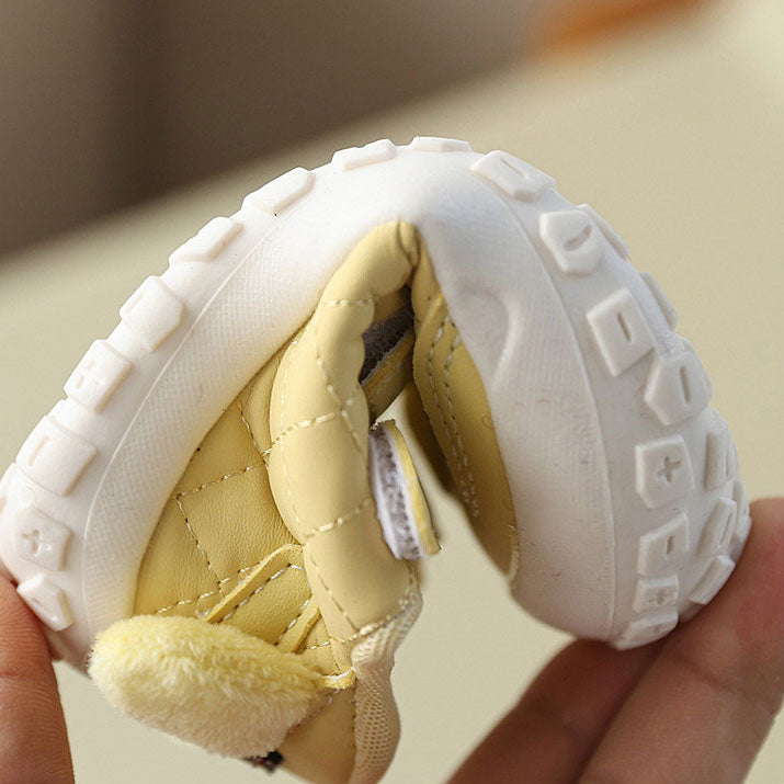 Cute Panda Printed Breathable Anti Slip Dual Strap Baby Shoes