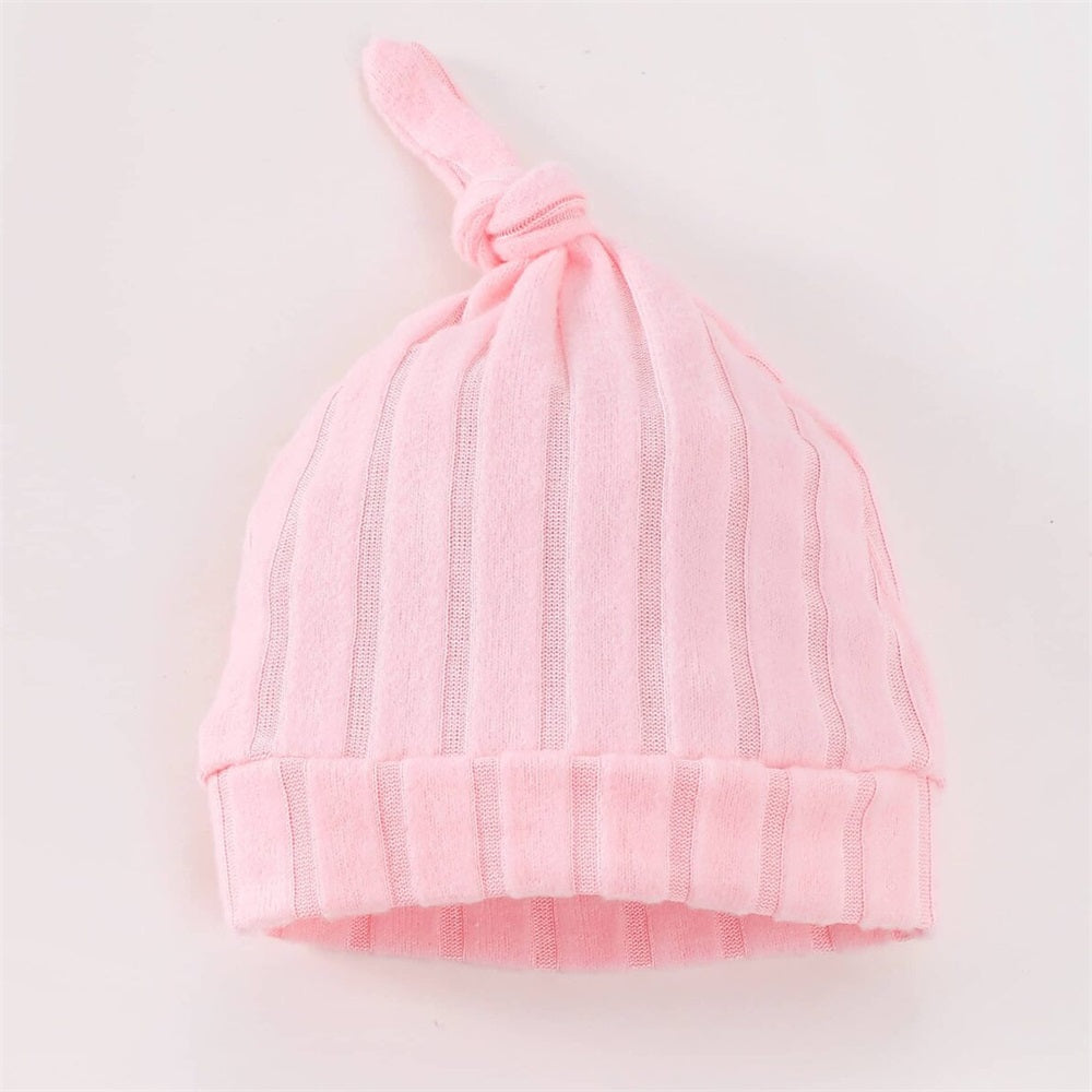 4PCS Floral Embroidery Rib Short Sleeve Baby Set