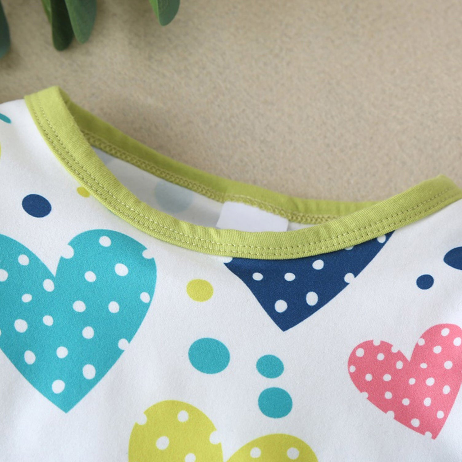 Vibrant Heart Printed Long Sleeve Baby Girl Jumpsuit
