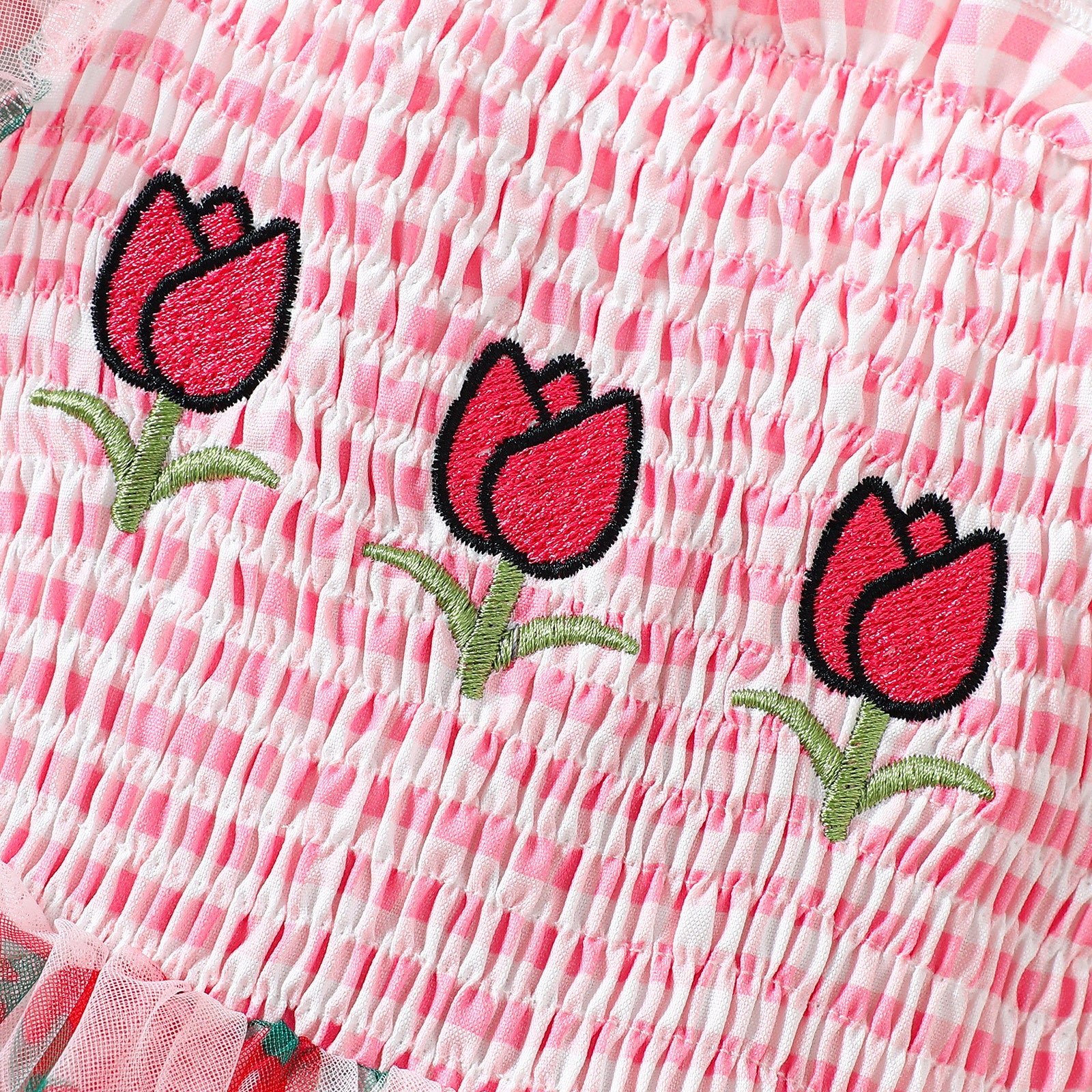 2PCS Floral Strawberry Printed Short Sleeve Baby Romper