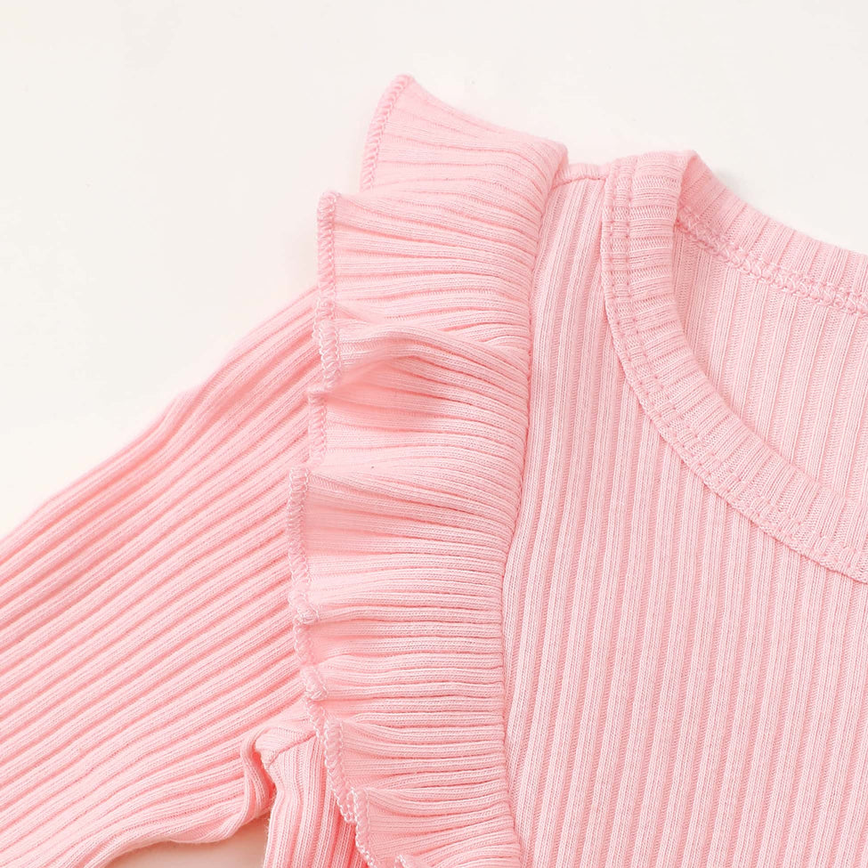 3PCS Pretty Plaid Print Long Sleeve Baby Romper