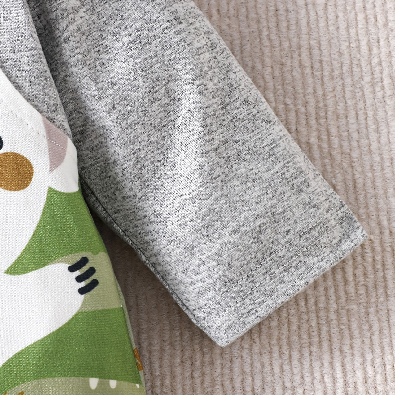 Casual Cute Koala Print Long Sleeve Baby Jumpsuit