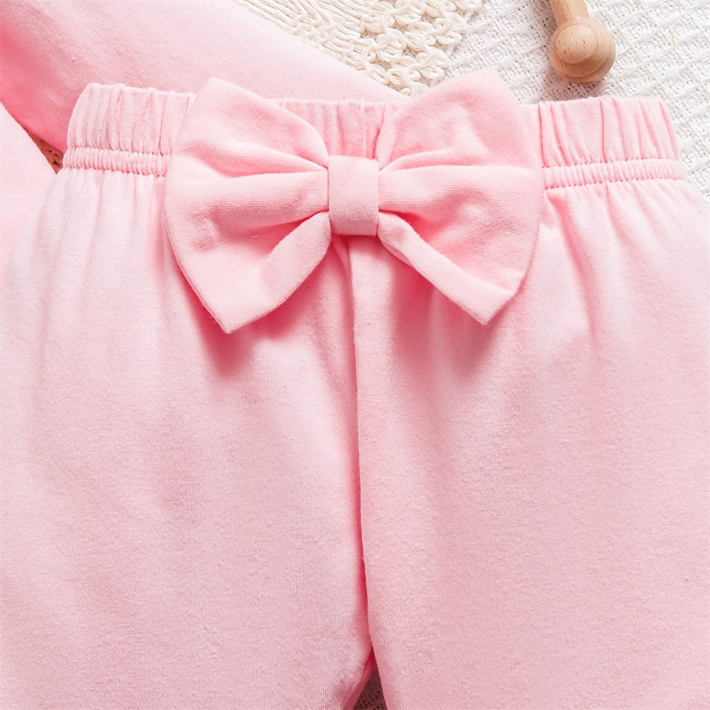 3PCS LOVE Letter Print Long Sleeve Baby Set