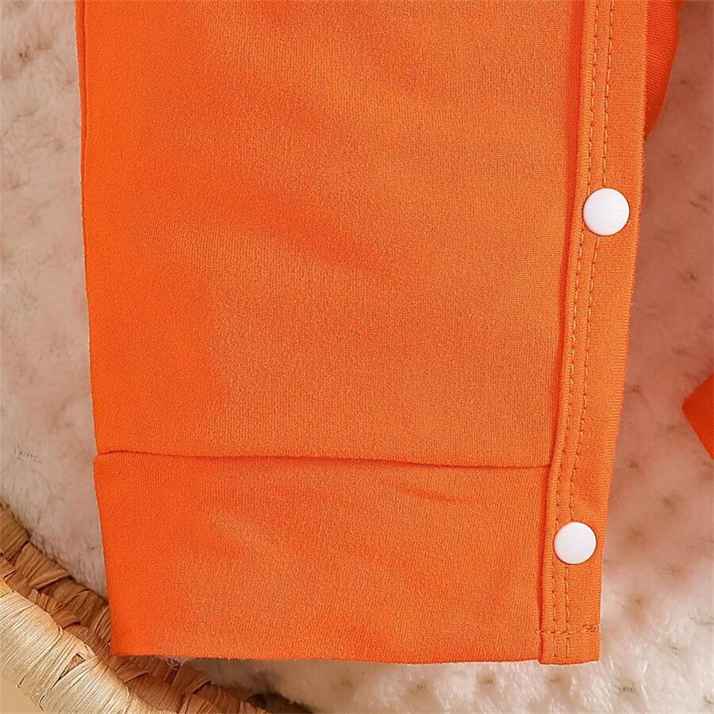 2PCS Lovely Tiger Printed Long Sleeve Baby Jumpsuit