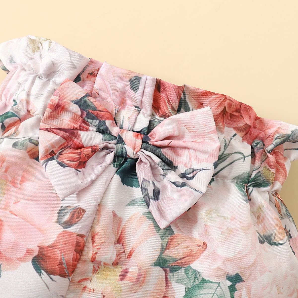 3PCS Chic Floral Printed Long Sleeve Baby Set