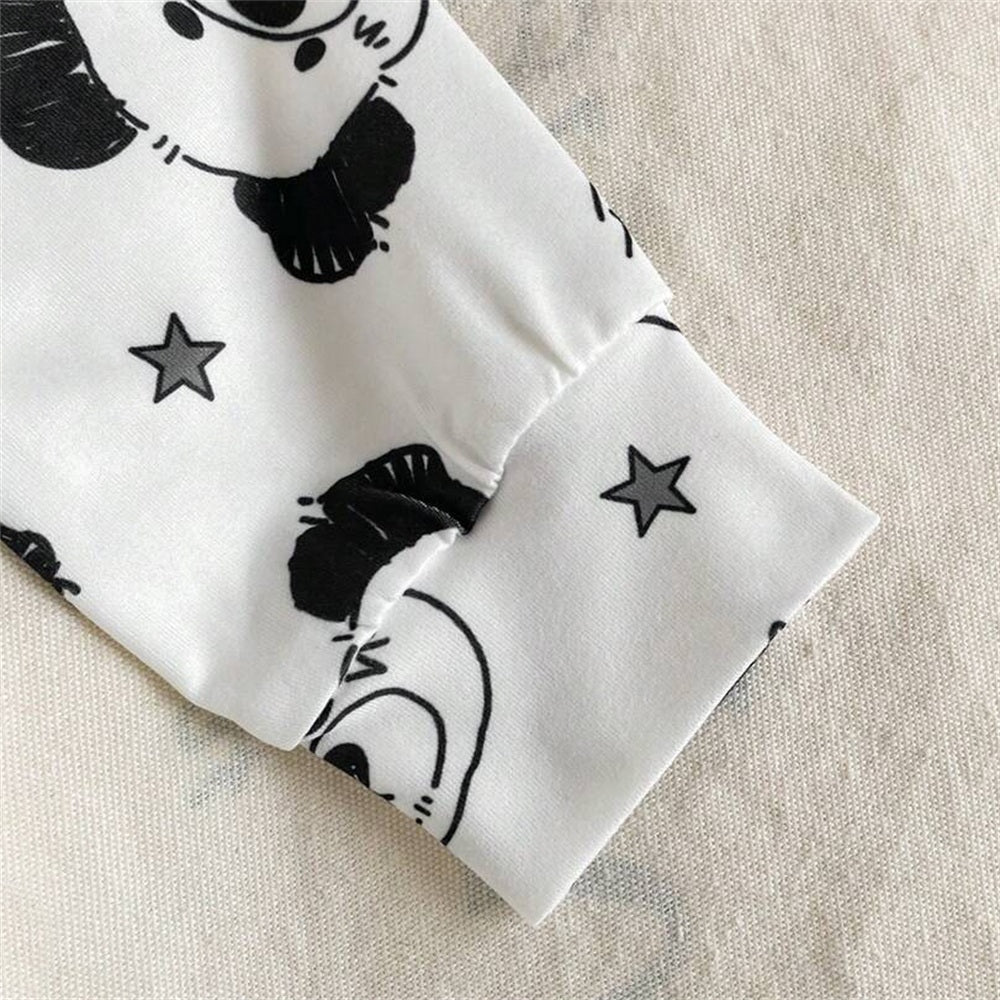 Lovely Koala Print Long Sleeve Baby Jumpsuit