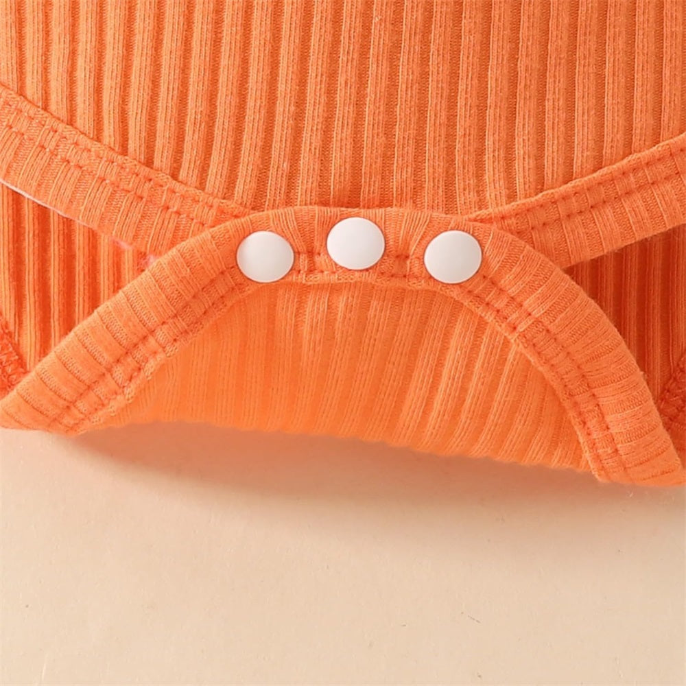 3PCS Floral Print Lace Collar Long Sleeve Baby Girl Set