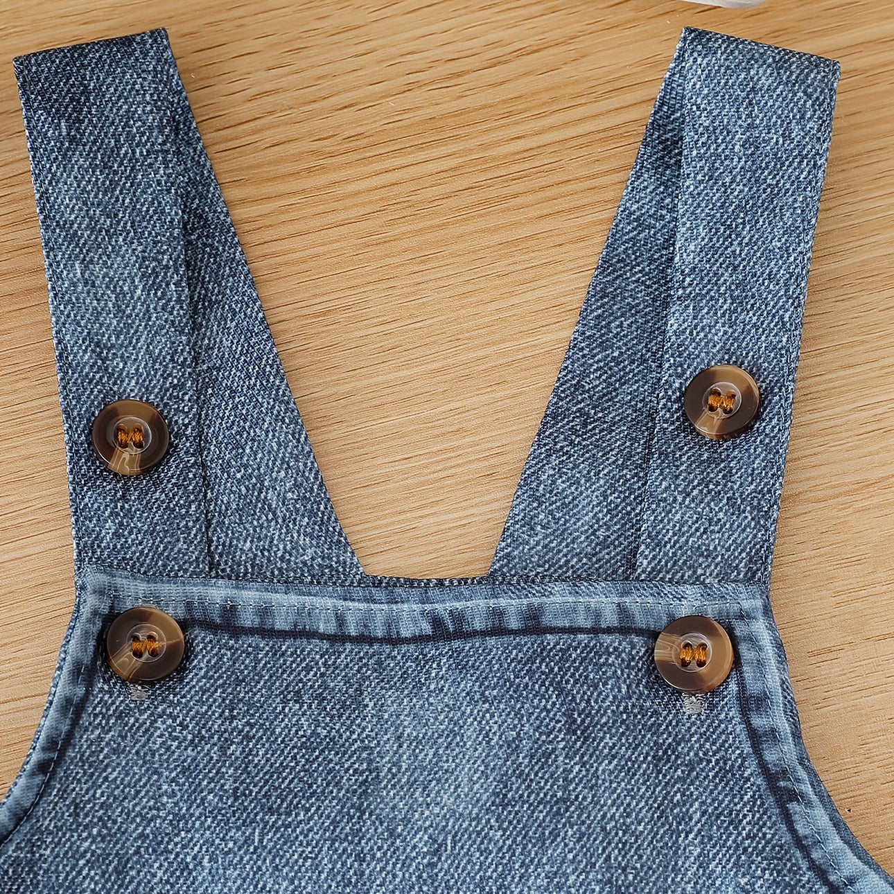 2PCS Cute Teddy Bear & Stripe Print Short Sleeve Overalls Baby Set