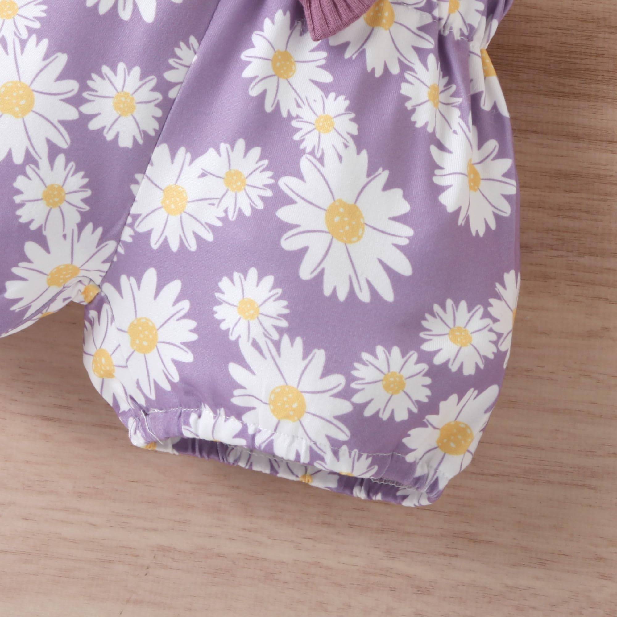 3PCS Pretty Floral Printed Sleeveless Baby Set