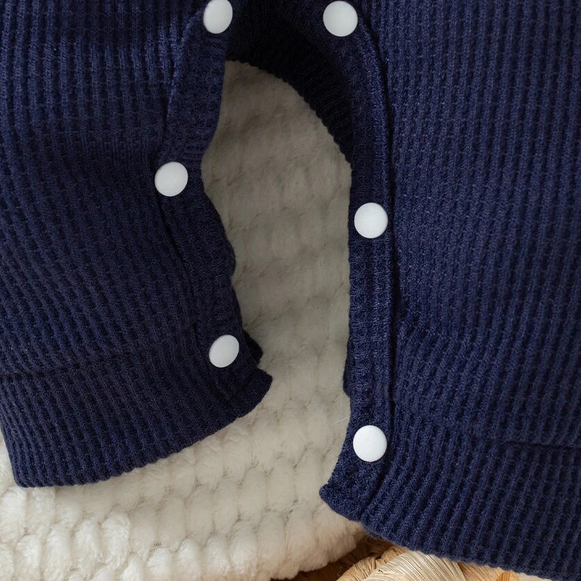 2PCS Cute Elephant Print Long Sleeve Corduroy Baby Boy Overalls Set