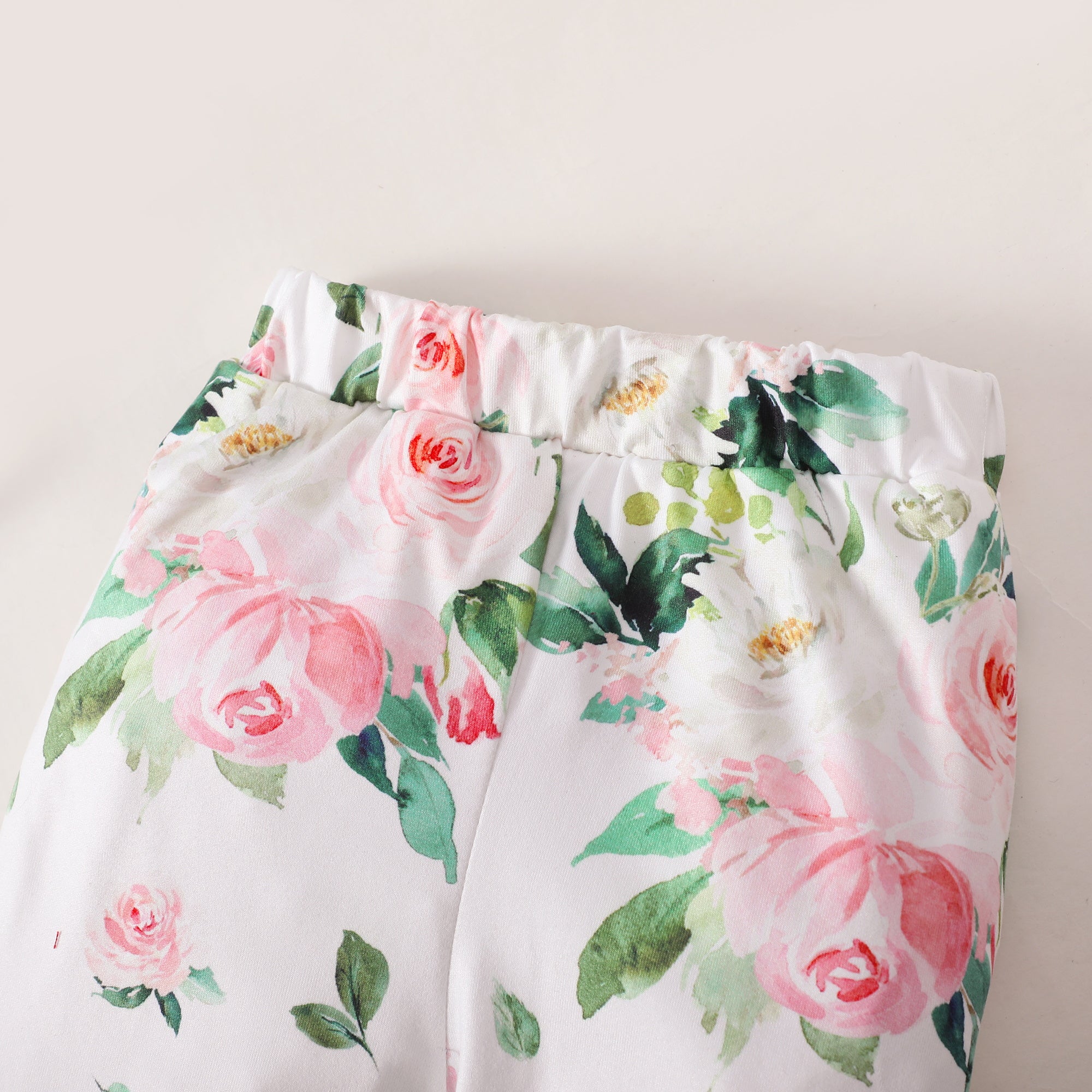 4PCS Daddy's Girl Mommy‘s World Letter Floral Print Baby Set