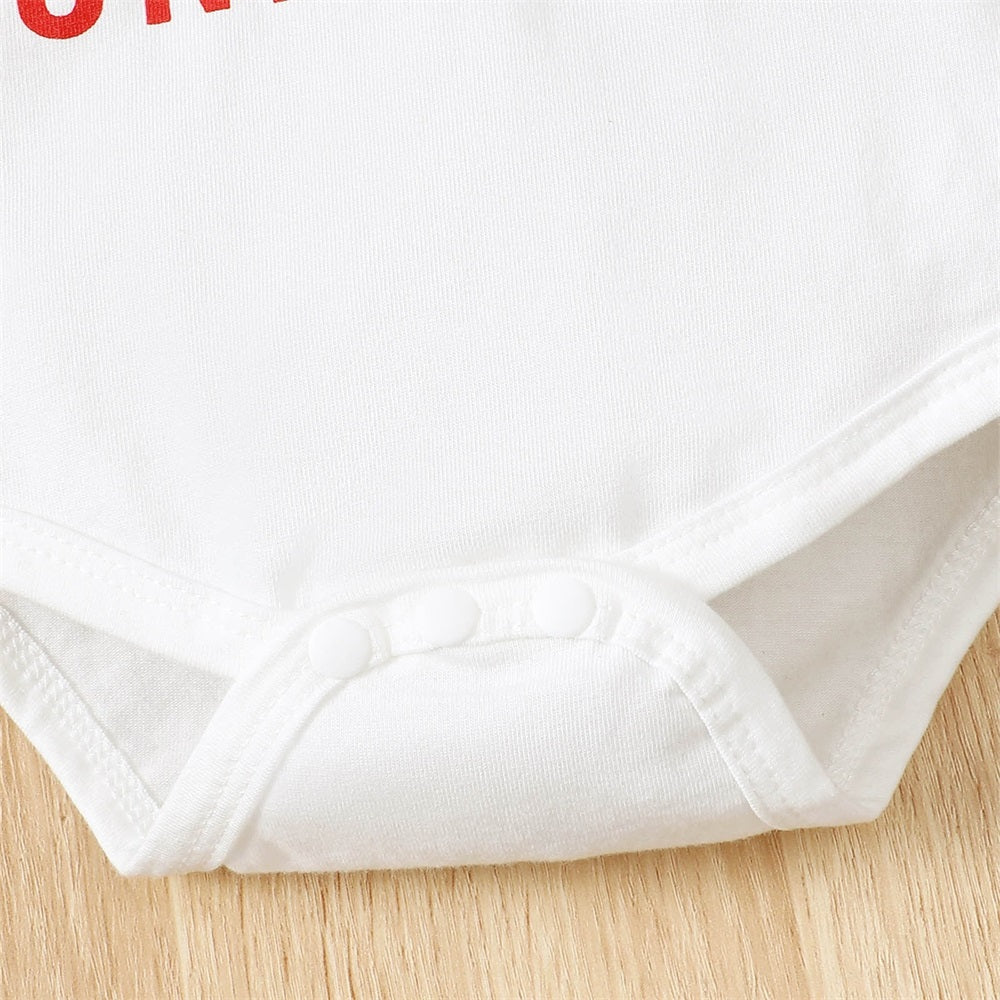3PCS Ain't No Daddy Like The One I Got Letter Print Long Sleeve Baby Set