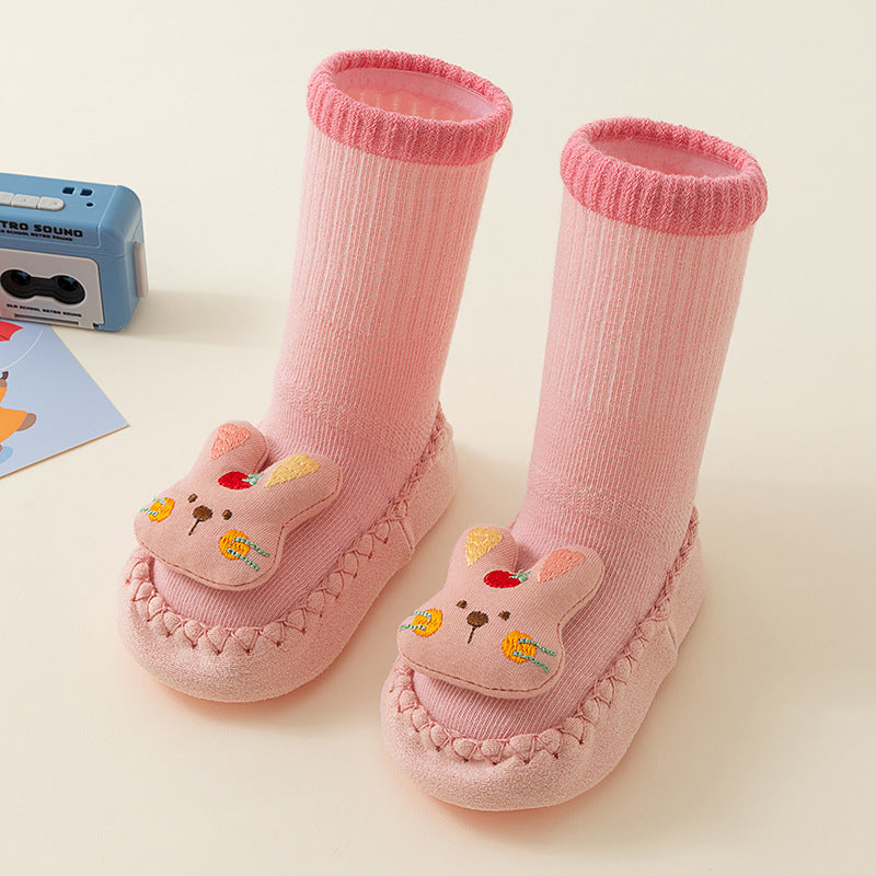 3D Cartoon Patch Soft Sock Baby Shoes