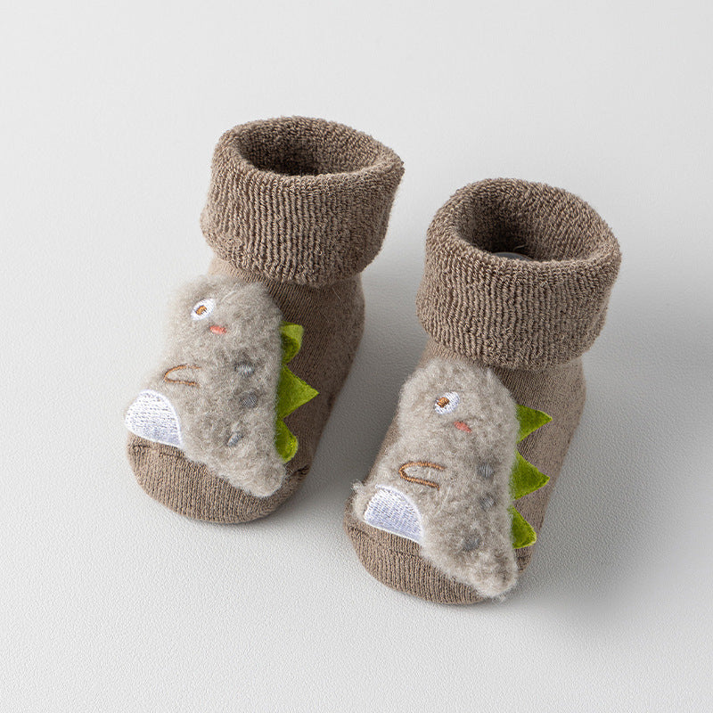 Thick Warm Plush 3D Animal Decor Baby Socks