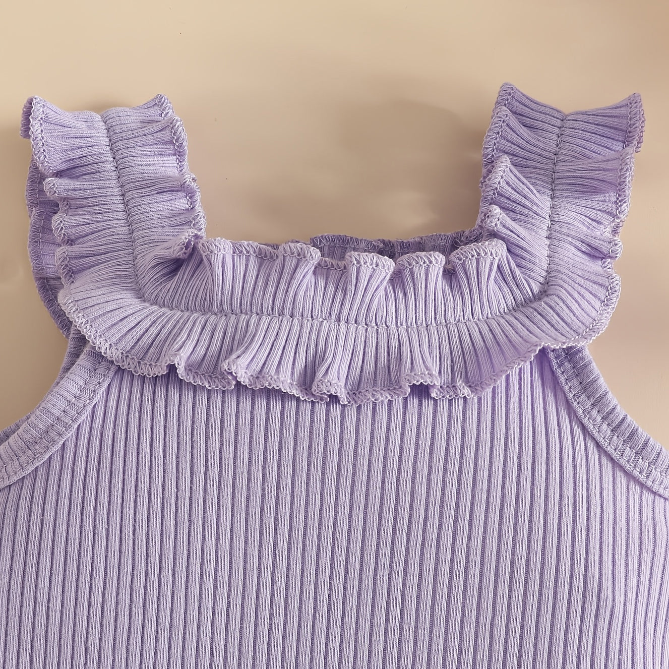 3PCS Delightful Floral Print Ruffled Flounce Sleeve Baby Set
