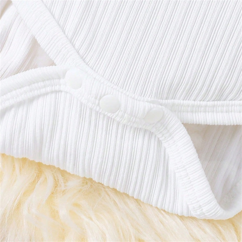 3PCS Cute Floral Print Long Sleeve Baby Set