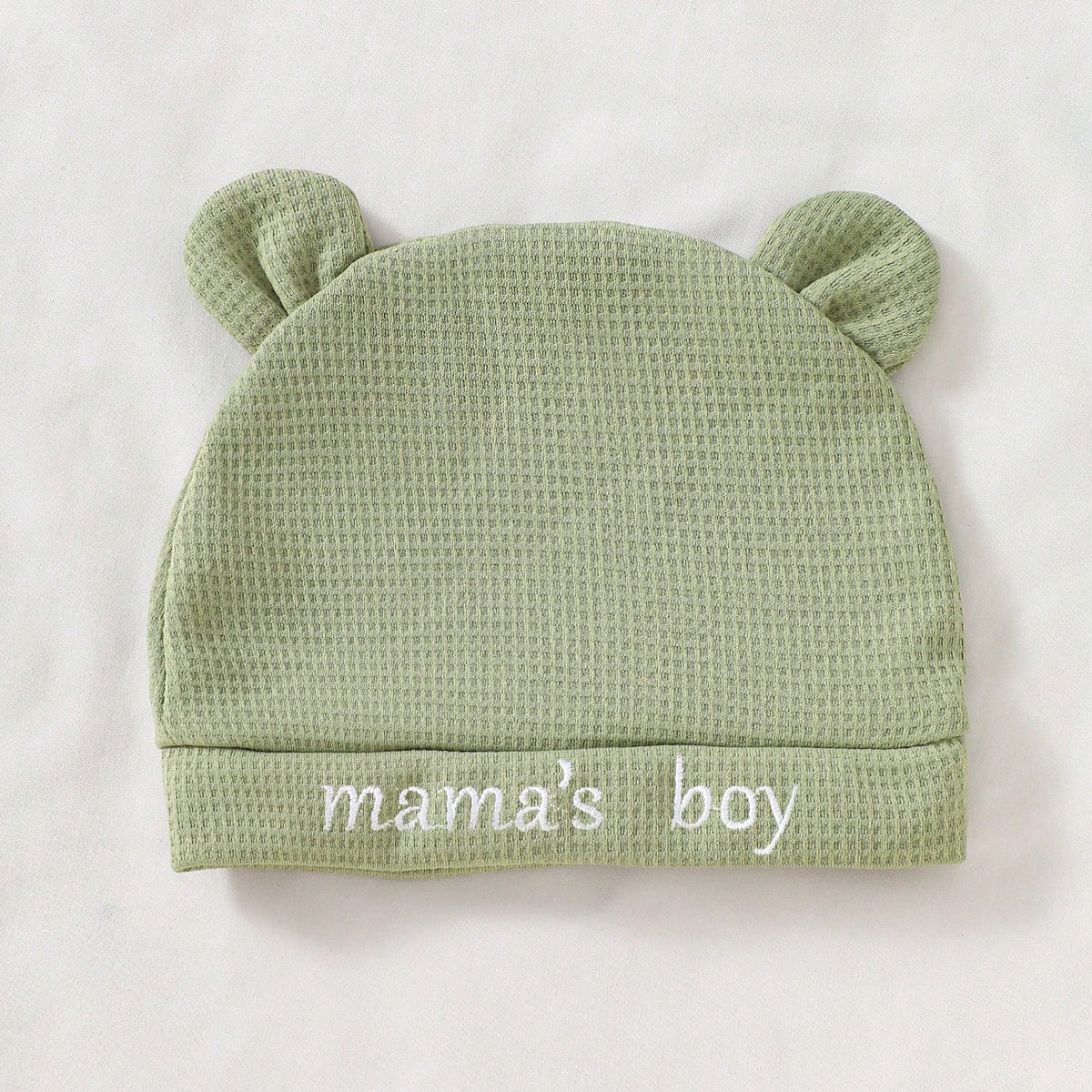 3PCS Mama's Boy Letter Applique Striped Long Sleeve Overalls Baby Set
