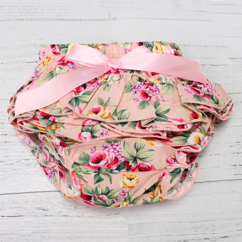 Ensemble 3 pièces pour bébé fille avec lettres imprimées florales