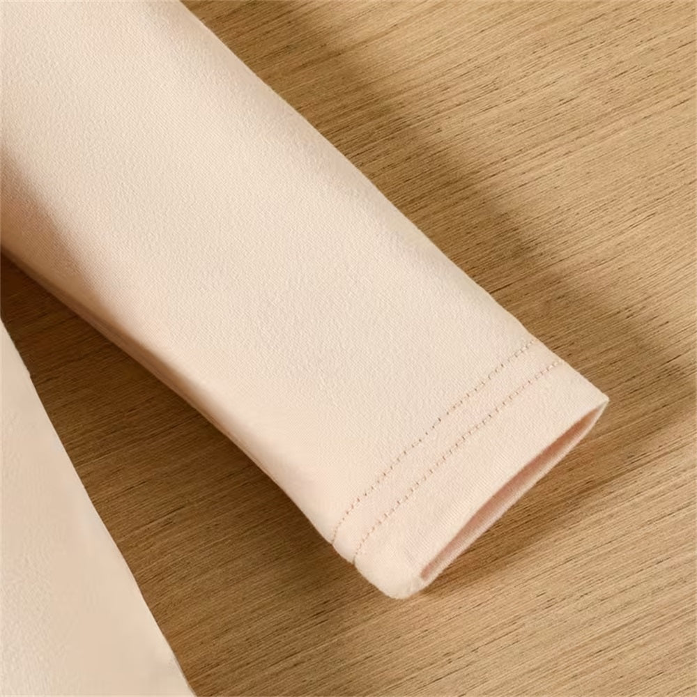 3PCS Stylish Cute Floral Print Long Sleeve Baby Girl Set