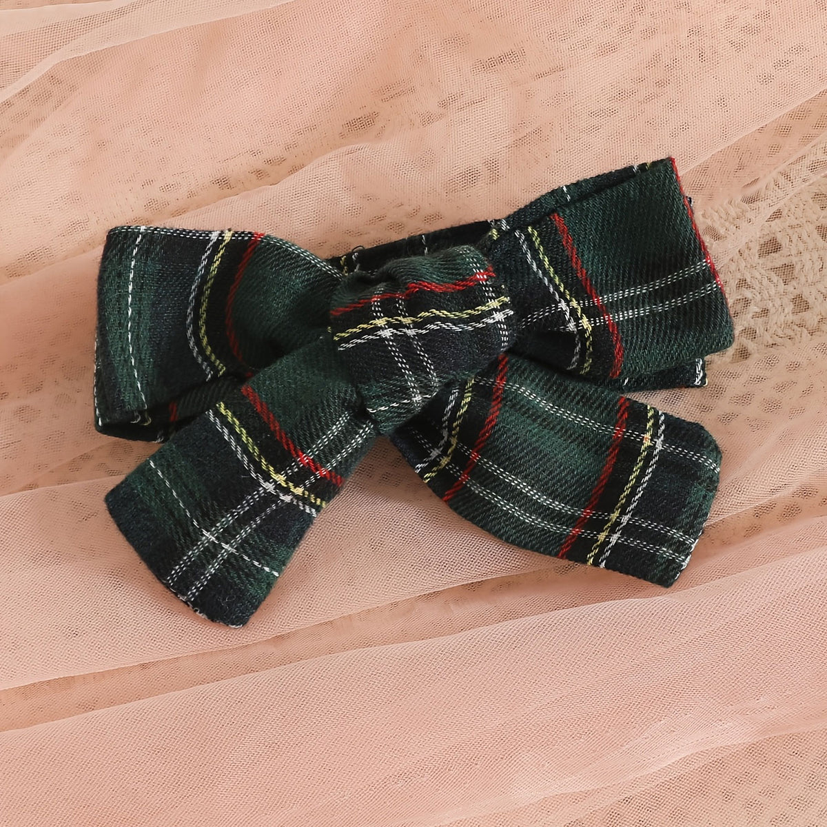 3PCS Pretty Plaid Printed Long Sleeve Baby Girl Set