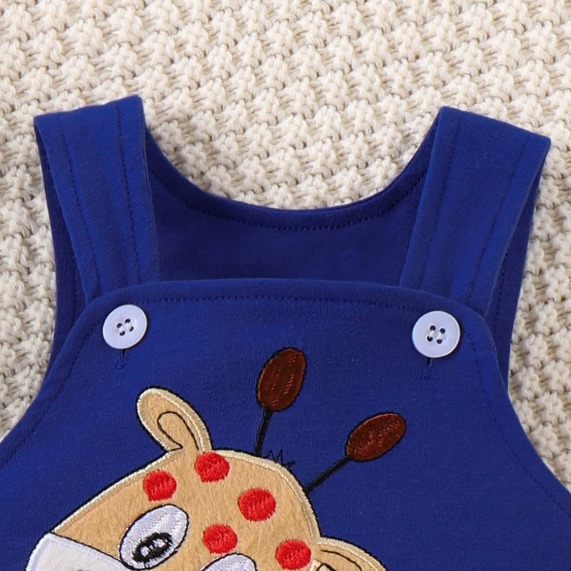 Lovely Giraffe Monkey Printed Baby Jumpsuit
