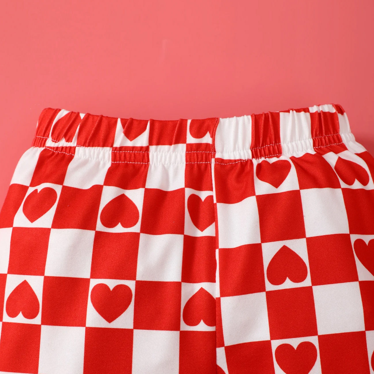 3PCS I Love Mom and Dad Letter Heart Print Baby Set