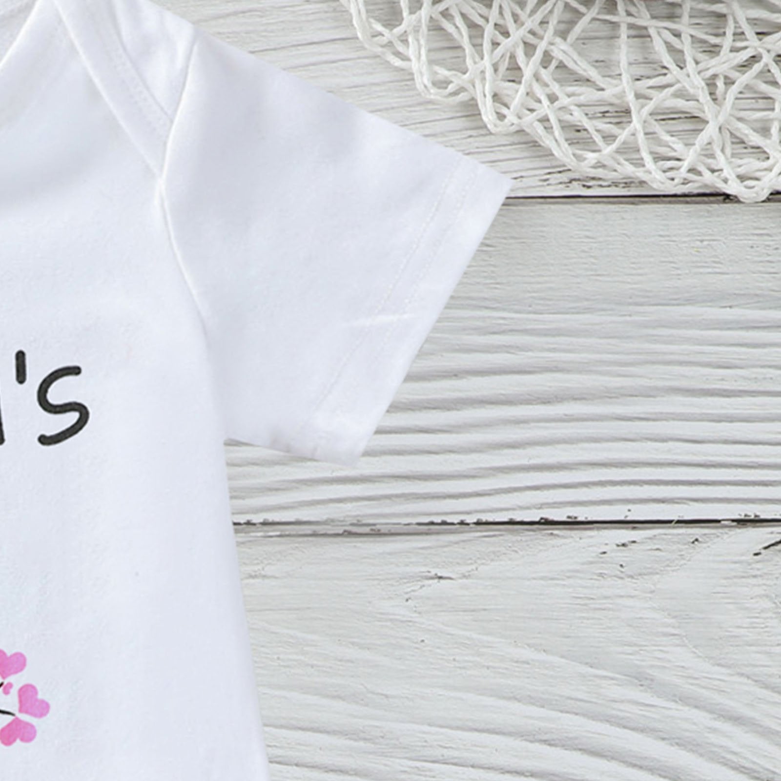 Grandpa's Little Girl Birds Printed Baby Romper