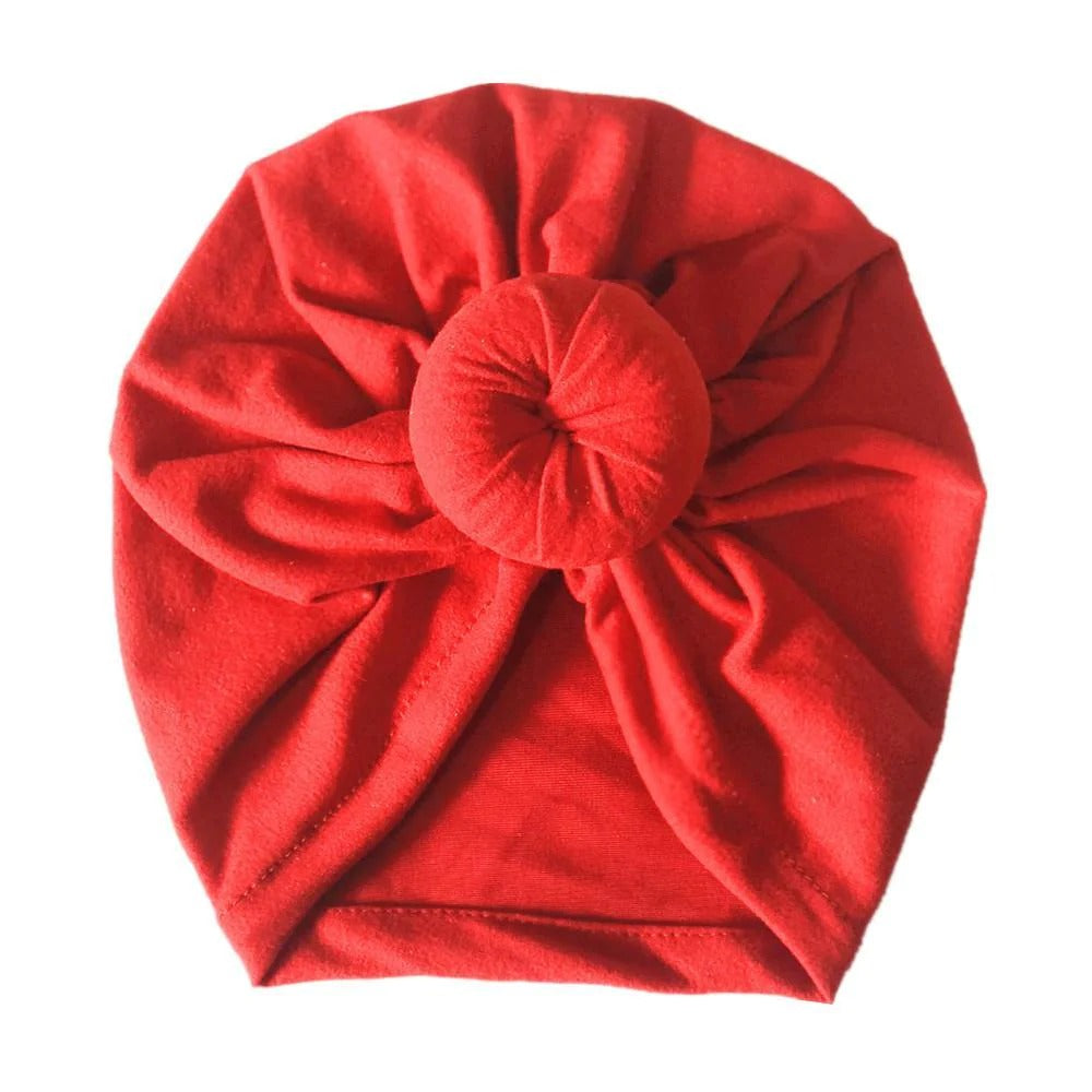 Chapeaux de turban indiens mignons, chapeau de beignet pour bébé