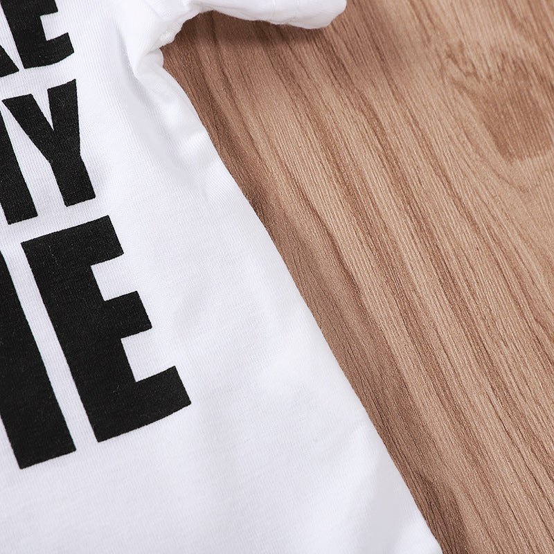 Mameluco de bebé con estampado de letras Don't Make Me Call My Auntie