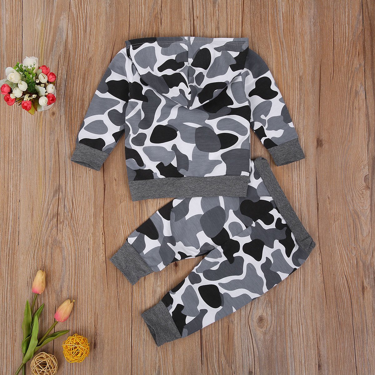 Ensemble bébé imprimé camouflage 2 pièces