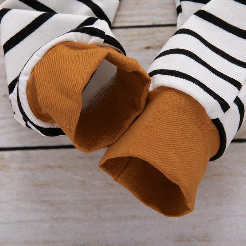 Ensemble de vêtements à rayures pour bébé garçon et fille