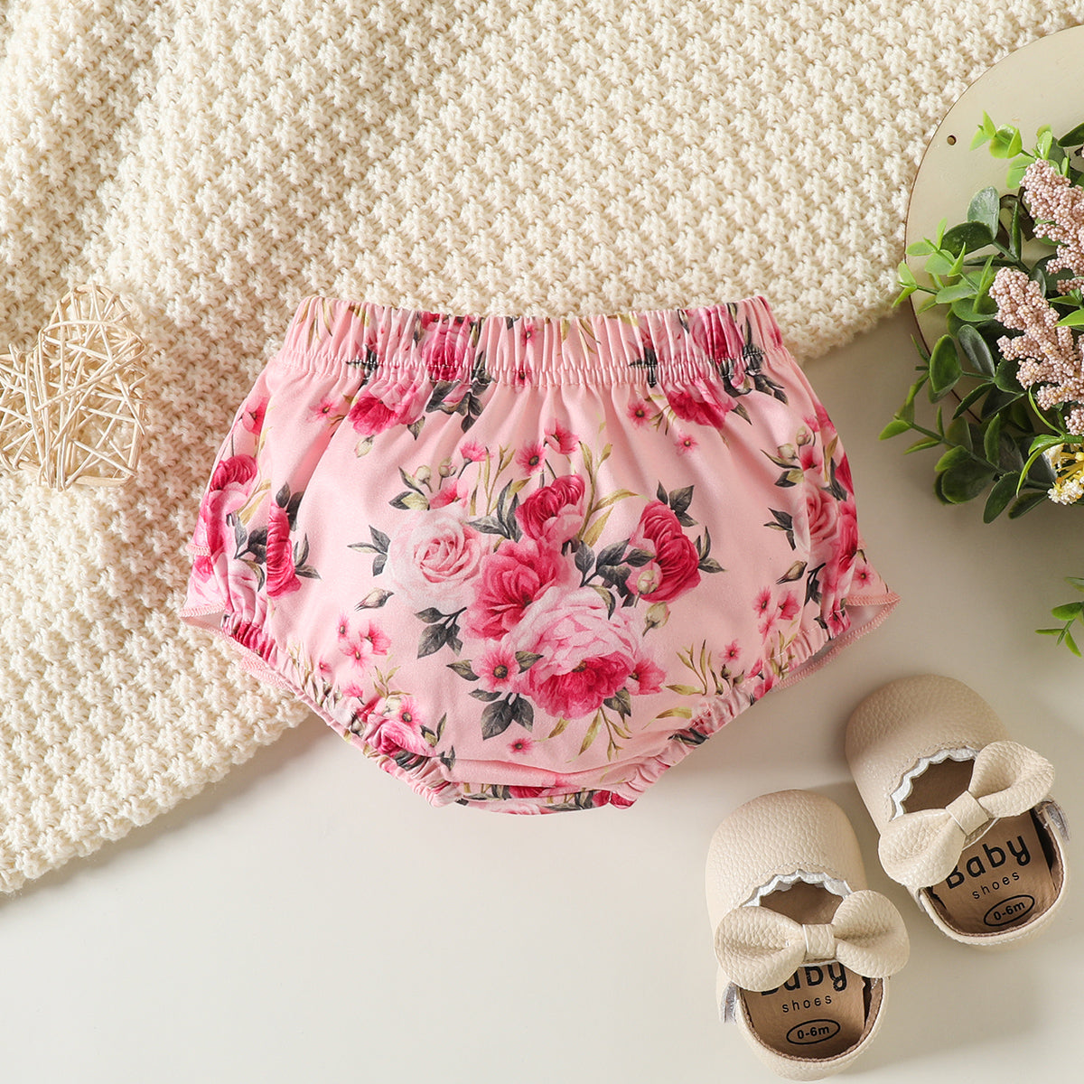 Ensemble 3 pièces pour bébé floral imprimé lettre la princesse est arrivée