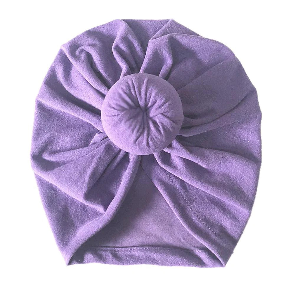 Chapeaux de turban indiens mignons, chapeau de beignet pour bébé