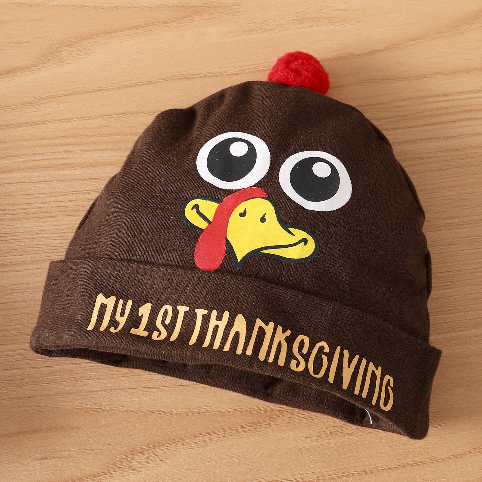 2PCS Thanksgiving Daddy Mommy's little Turkey Letter Printed Baby Jumpsuit
