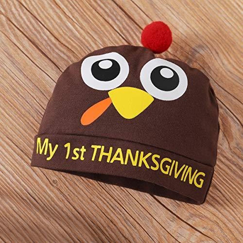 3PCS Daddy And Mommy's Little Turkey Printed Baby Set