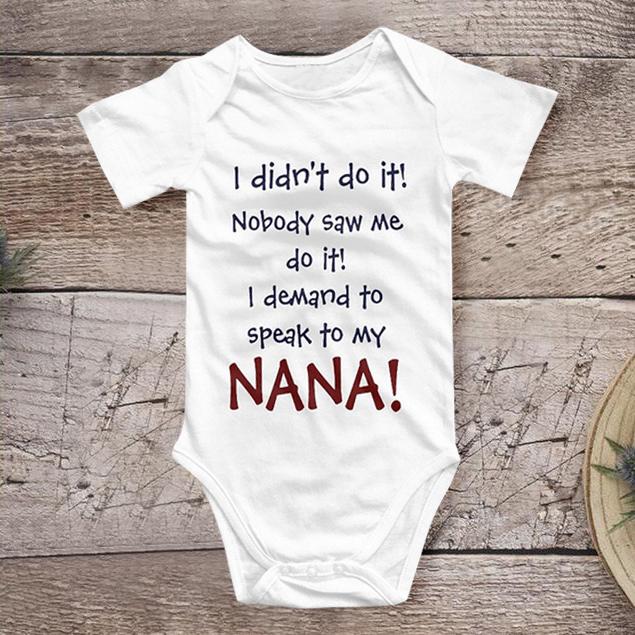 Funny Letter Printed Baby Romper