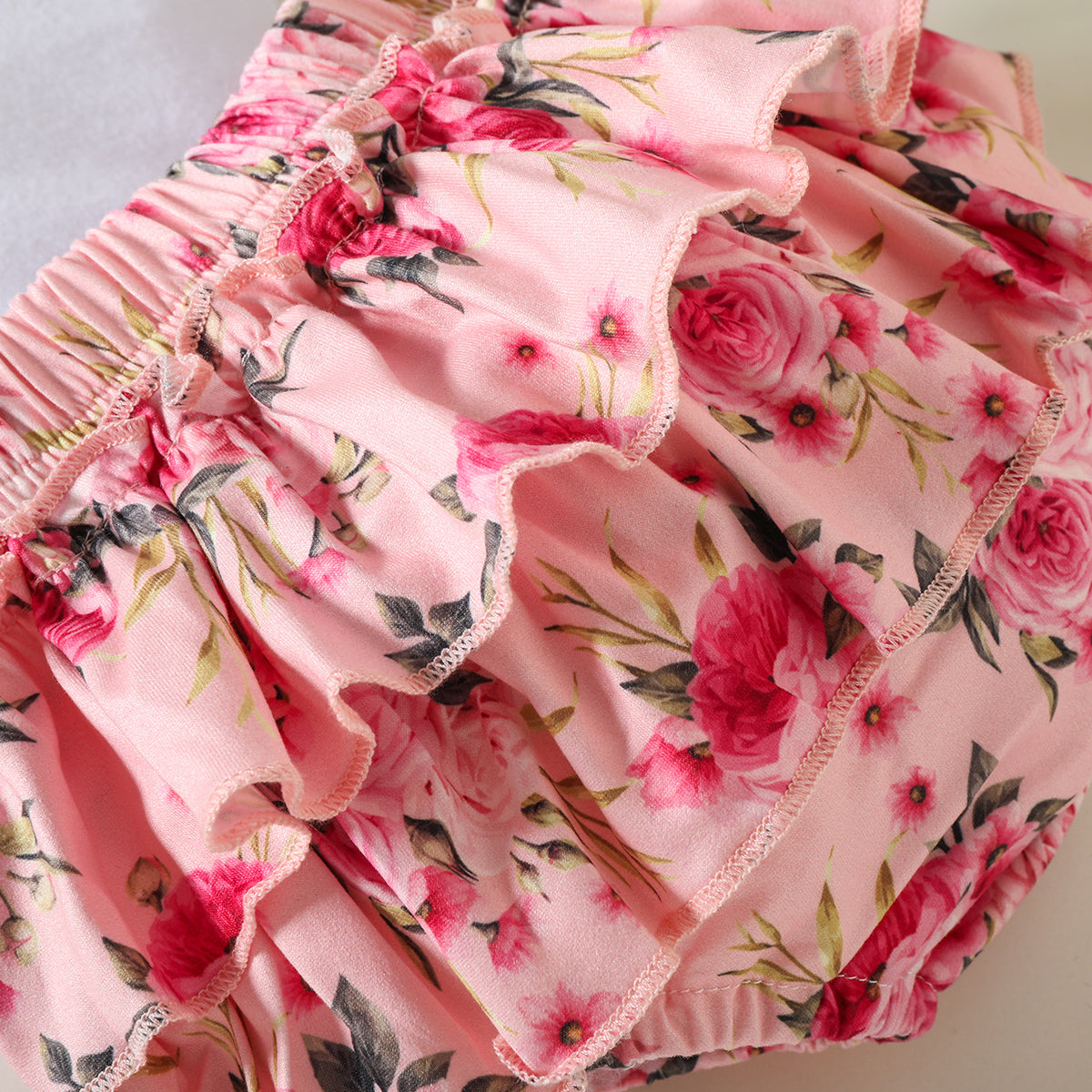 Ensemble 3 pièces pour bébé floral imprimé lettre la princesse est arrivée