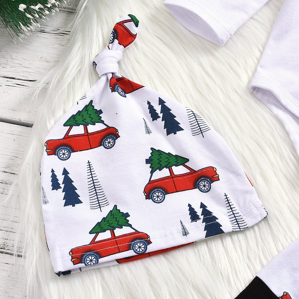 Ensemble bébé imprimé lettre joyeux Noël 3 pièces