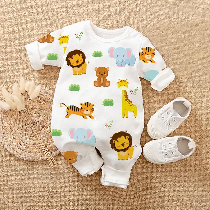 Mono lindo para bebé con estampado animal