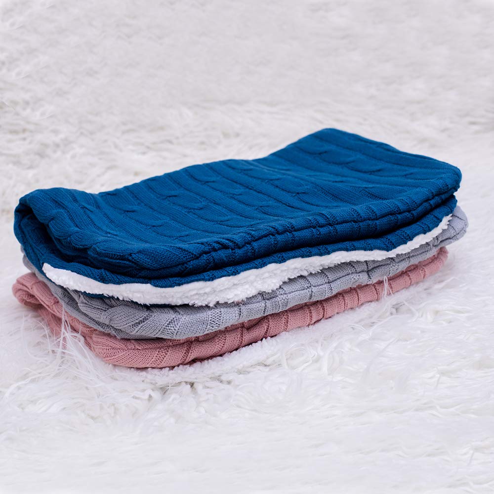 Couvertures d'emmaillotage pour bébés filles et garçons, sac de couchage en tricot