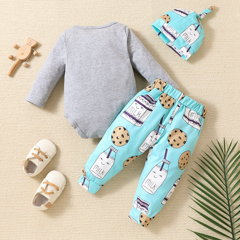 Juego de 3 piezas con estampado de galletas y letras de "I Never Dreamed I'd Have The World's Greatest Mommy"