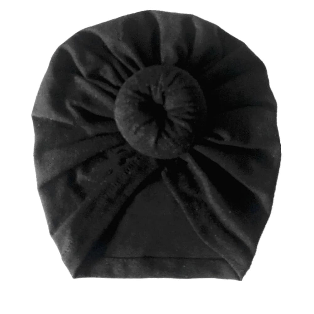 Chapeaux de turban indiens mignons, chapeau de beignet pour bébé
